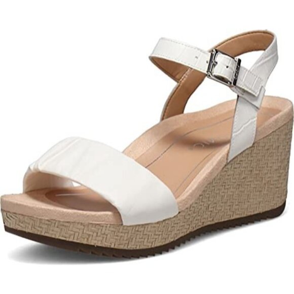 Vionic Aileen Backstrap Platform Wedge Sandals Size 11M Slingback Leather White - Picture 13 of 13